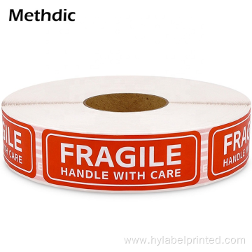 Fragile stickers warning customized label